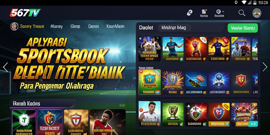 Tampilan screenshot utama 567TV menunjukkan pengalaman taruhan olahraga yang mendebarkan.