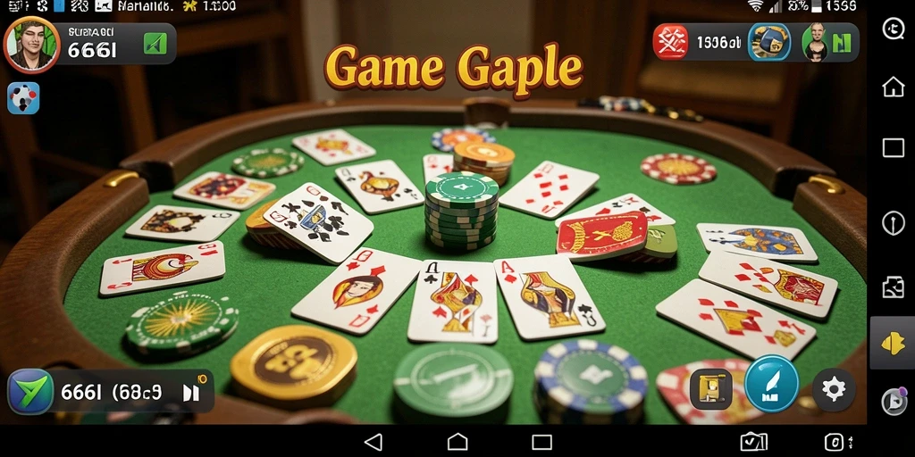 Gameplay seru Gaple di aplikasi 666I.