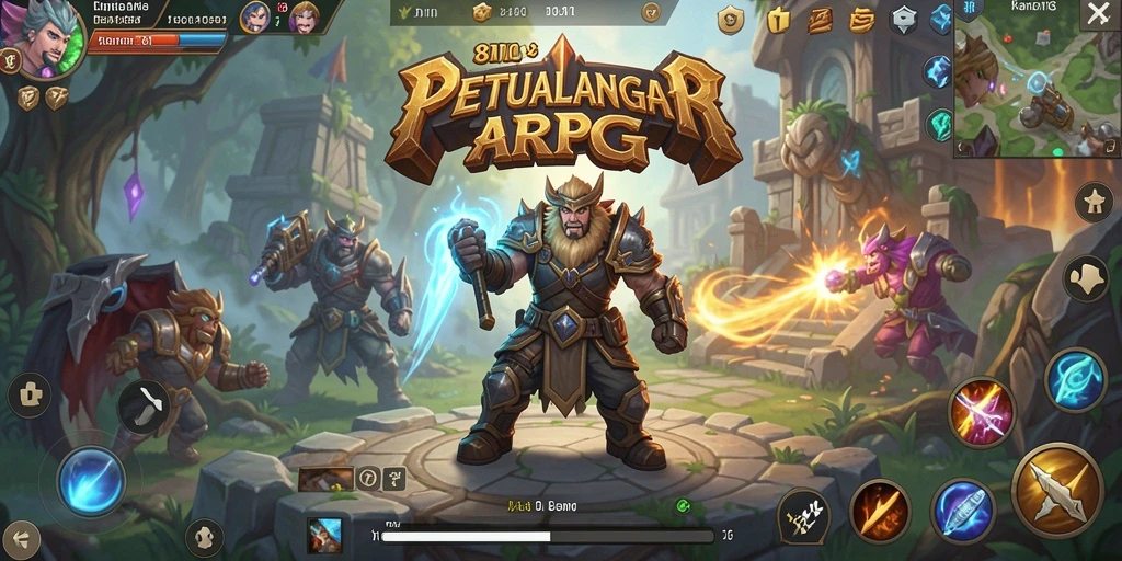 Screenshot gameplay 8II yang menampilkan aksi pertarungan seru.
