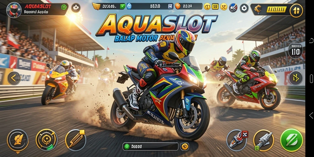 Tampilan gameplay AQUASLOT yang menegangkan dan penuh aksi.