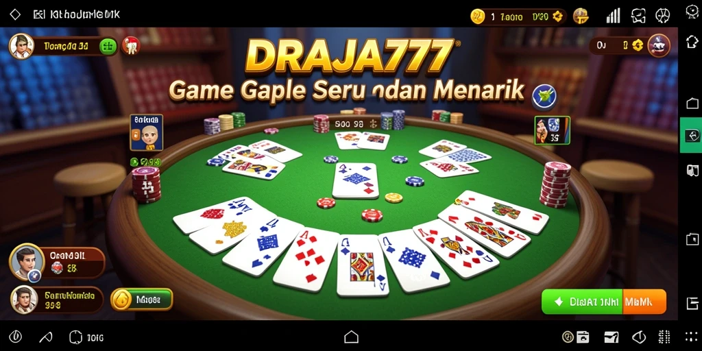 Tampilan gameplay DRAJA777 yang menarik dan penuh warna.