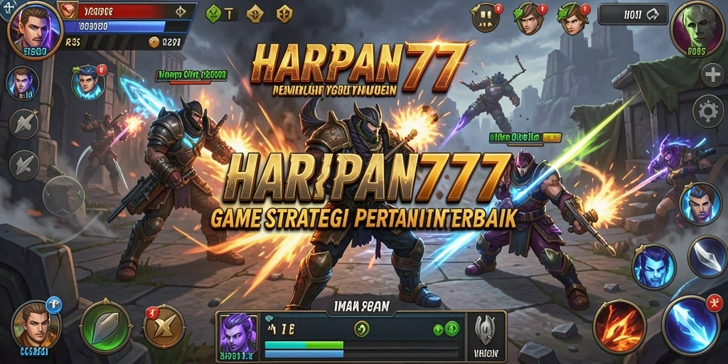 Tampilan menarik dari pertempuran strategis di HARAPAN777.