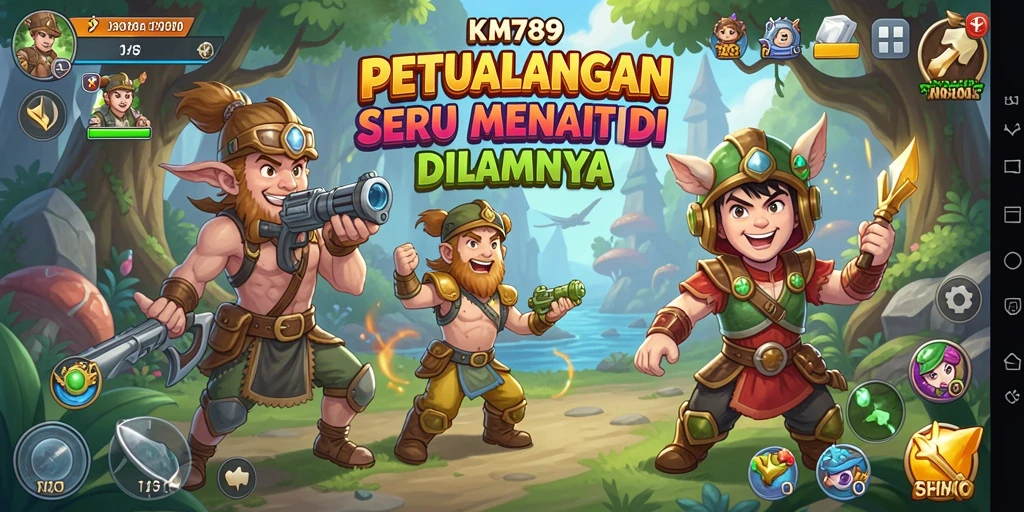 Tampilan gameplay seru dari KM789 dengan aksi penuh tantangan.