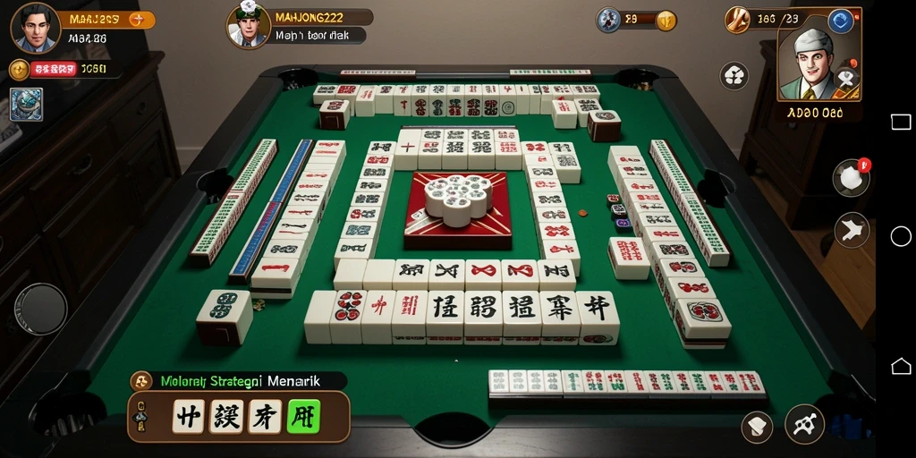 Screenshot gameplay MAHJONG222 menampilkan tantangan menarik strategi permainan.