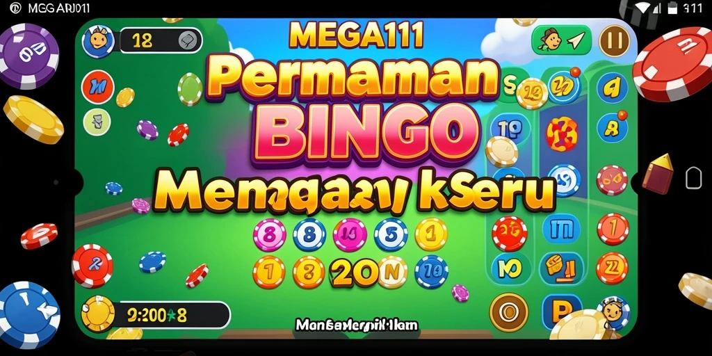 Tampilan gameplay seru Bingo di MEGA111 dengan grafis menarik.