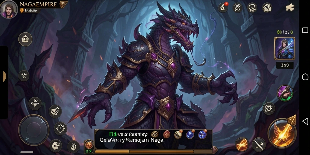 Screenshot utama gameplay NAGAEMPIRE yang menegangkan dan menyeramkan.