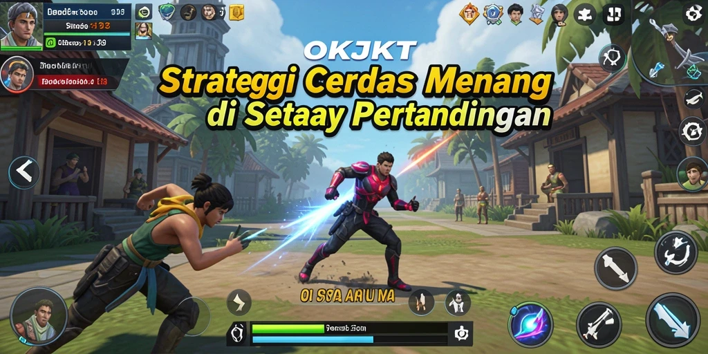 Tampilan screenshot utama OKJKT yang menunjukkan gameplay strategi mendebarkan.