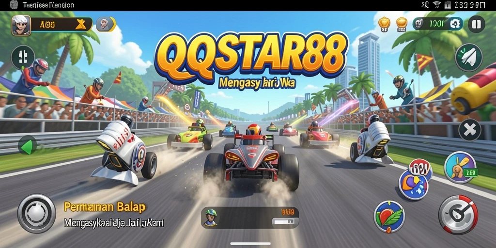 Gameplay balap seru dan menegangkan di QQSTAR88.
