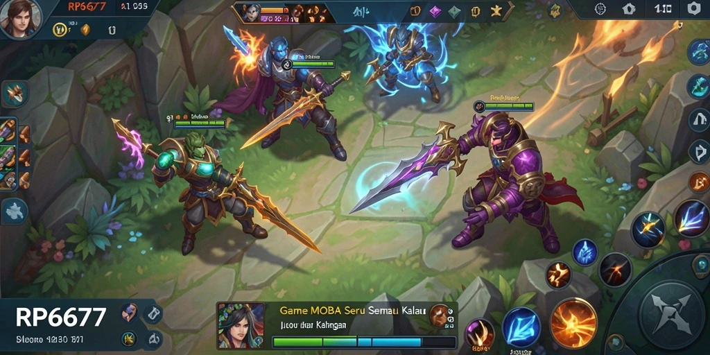 Tampilan gameplay RP6677 yang intens dengan aksi seru.