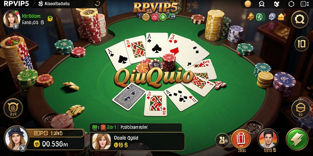 Tampilan gameplay QiuQiu yang seru di RPVIP5.