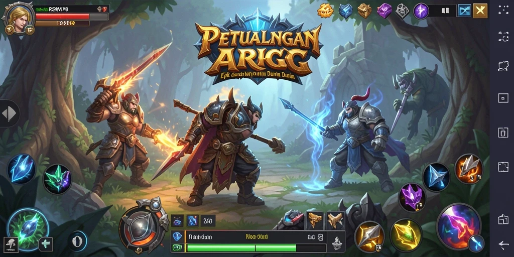 Tampilan gameplay RSNVIP8 yang menakjubkan dalam pertempuran ARPG.