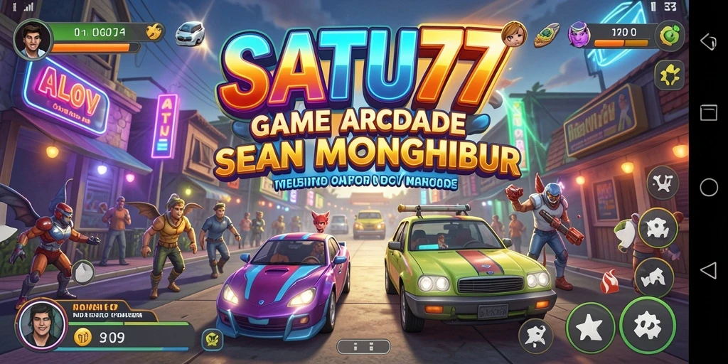Tampilan gameplay seru dari SATU77 yang memukau.