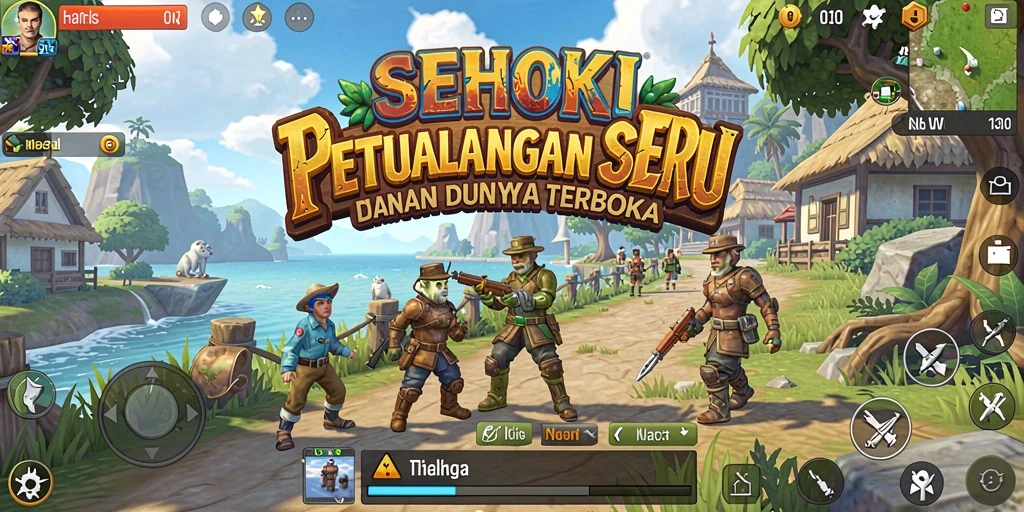 Gameplay SEHOKI yang menarik menunjukkan kebebasan menjelajahi dunia terbuka.