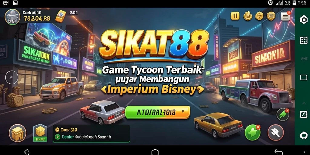 Tampilan gameplay SIKAT88 dengan simulasi bisnis yang mendebarkan.