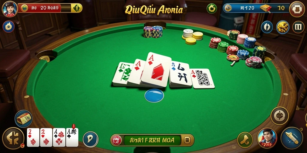 Tampilan gameplay QiuQiu di ZK9 yang menarik dan interaktif.